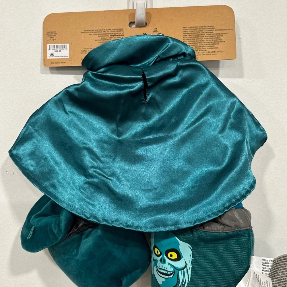 Disney Parks Disney Tails Haunted Mansion HATBOX GHOST Pet Costume & Toy XS NEW